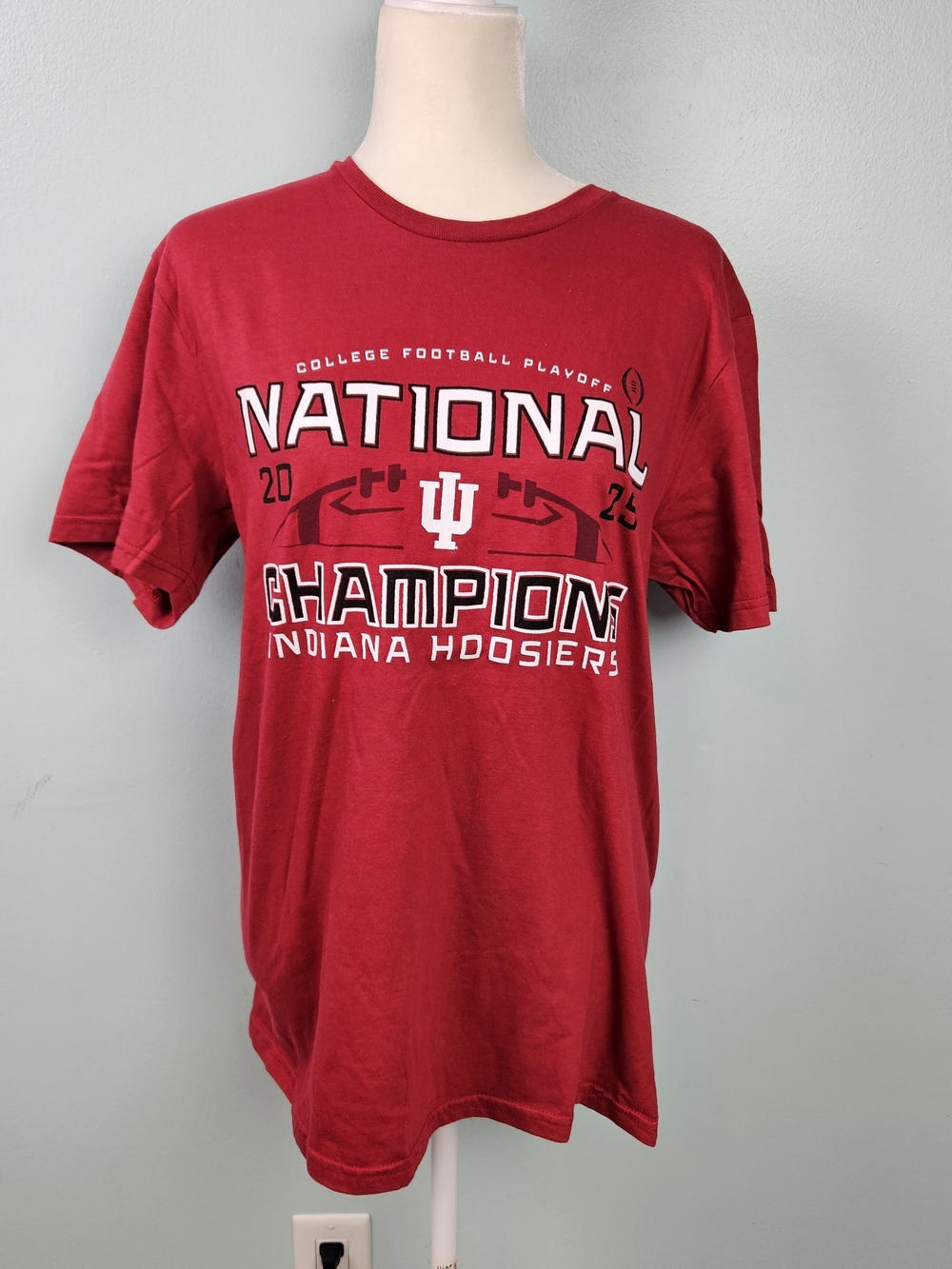 NWT Gildan Red Indiana Hoosiers National Champion Tee